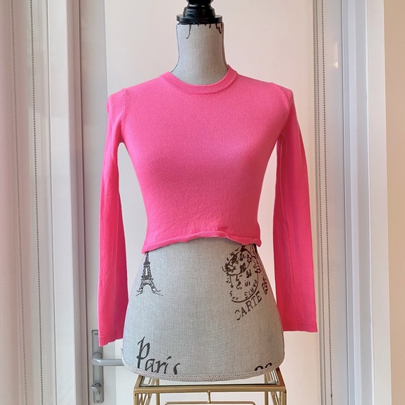 ARITZIA Babaton Hot Pink Nathaniel Sweater